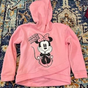 Girls Minnie Mouse hooded sweatshirt